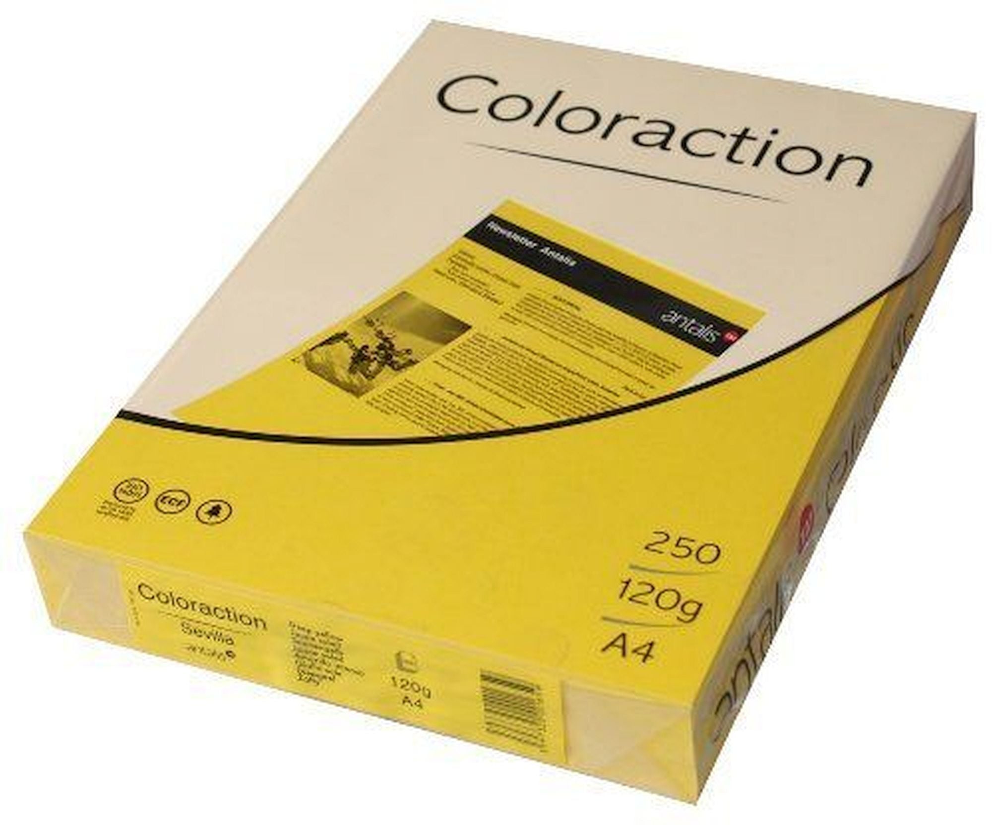80gsm A4 Coloraction tinted printer copier paper Packs of 500 sheets ...